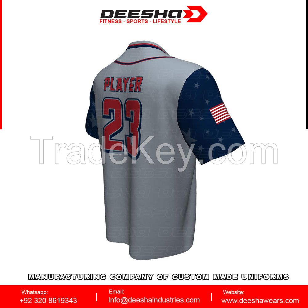 Baseball short sleeve Sublimated Jersey