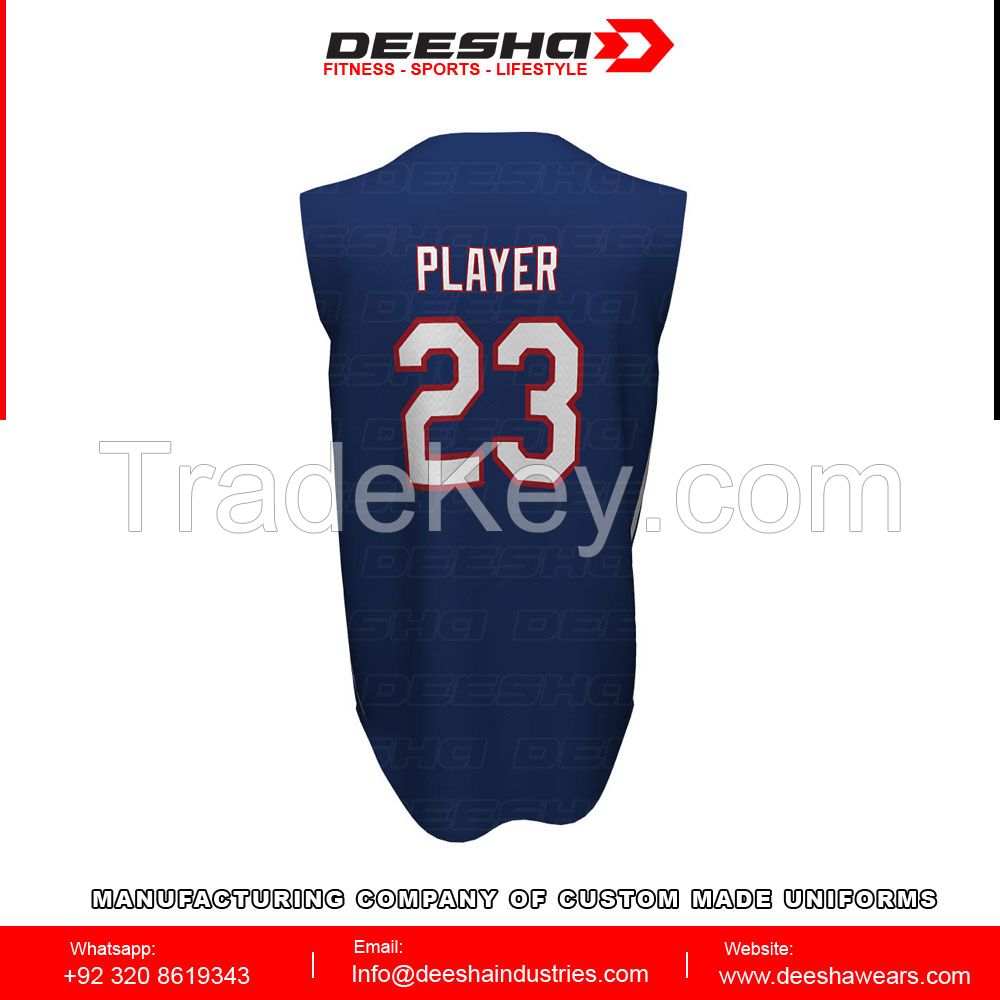 Sublimation baseball sleeveless jerseys