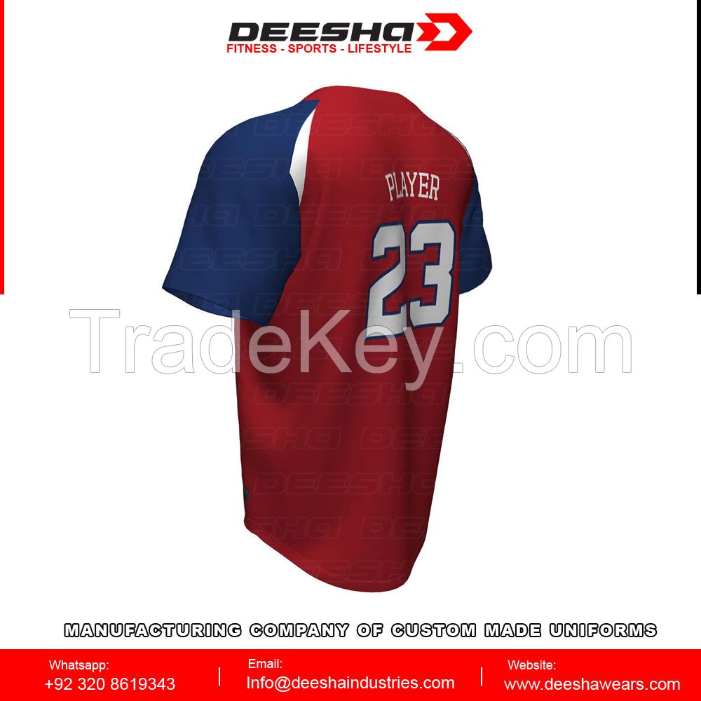 Baseball short sleeve Sublimated Jersey