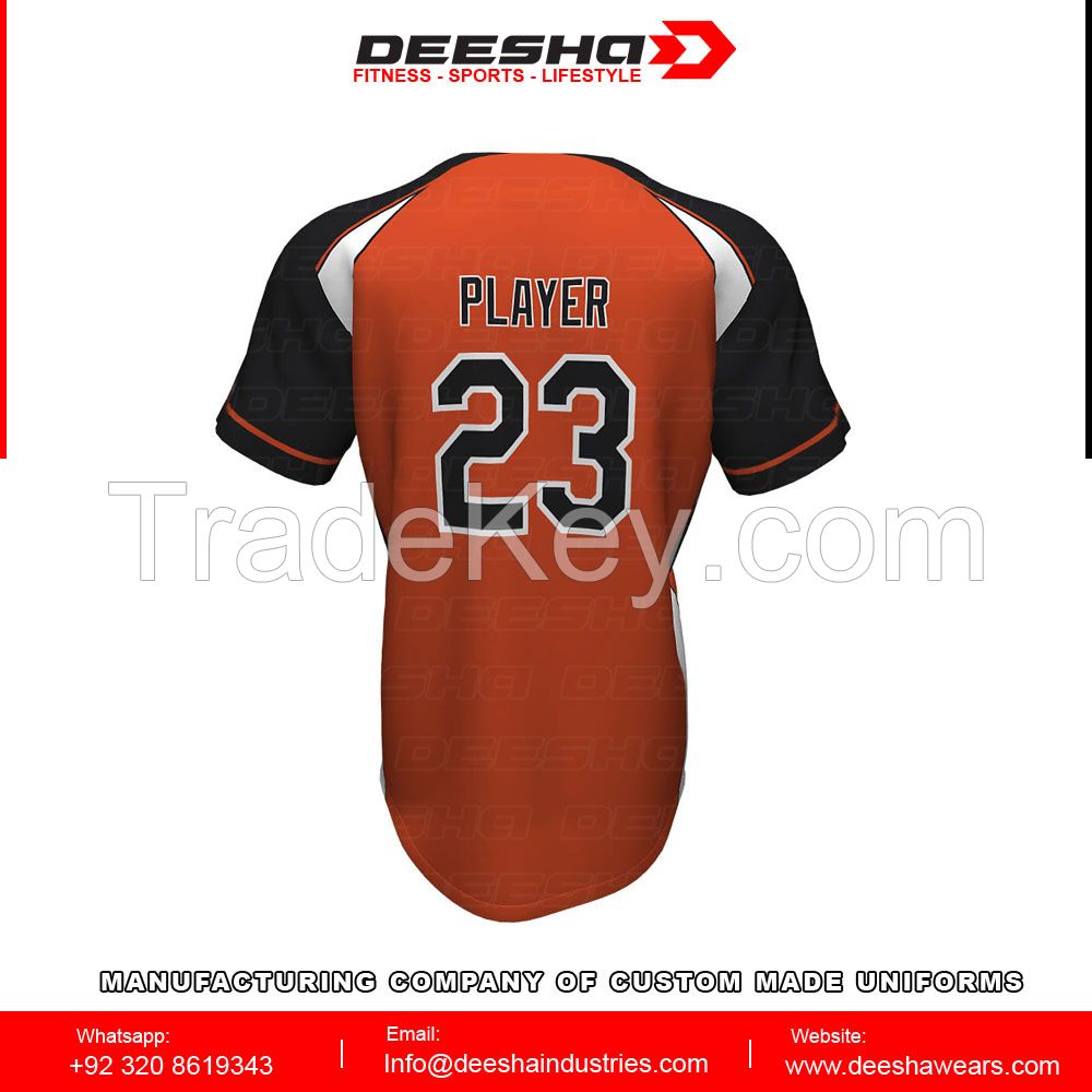 Baseball short sleeve Sublimated Jersey