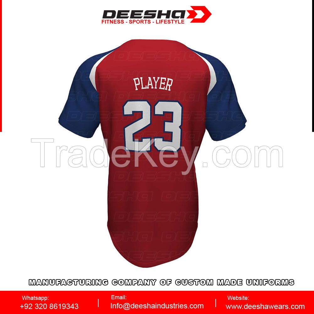 Baseball short sleeve Sublimated Jersey