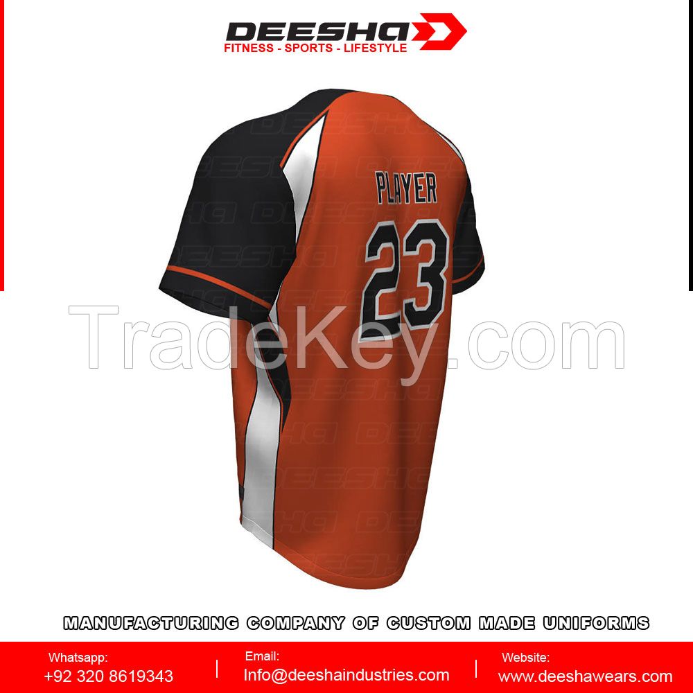 Baseball short sleeve Sublimated Jersey