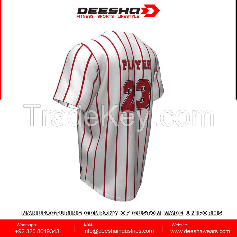 Baseball short sleeve Sublimated Jersey