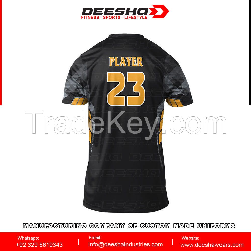 Sublimation volleyball half sleeve jerseys