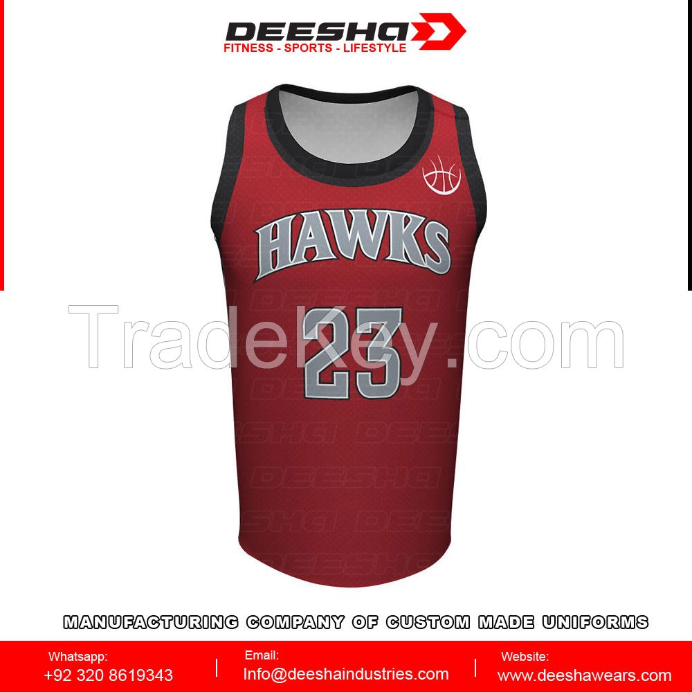 Sublimation basketball jerseys for men