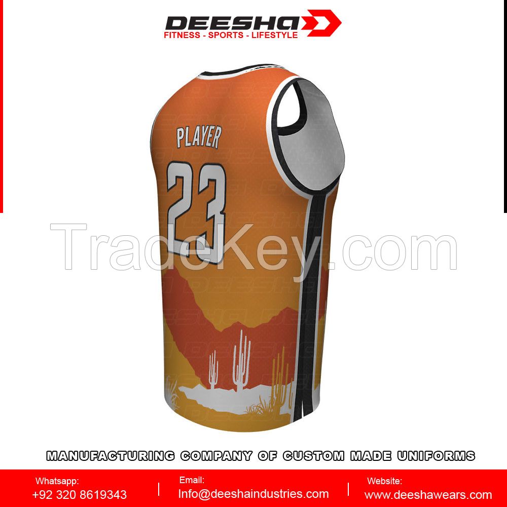 Sublimation basketball jerseys for men