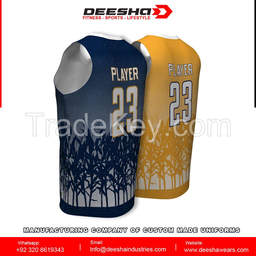 Sublimation basketball jerseys for men