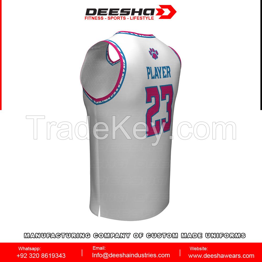 Sublimation basketball jerseys for men