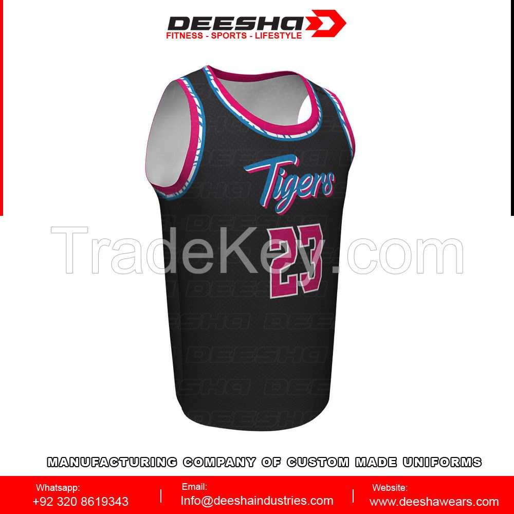 Sublimation basketball jerseys for men