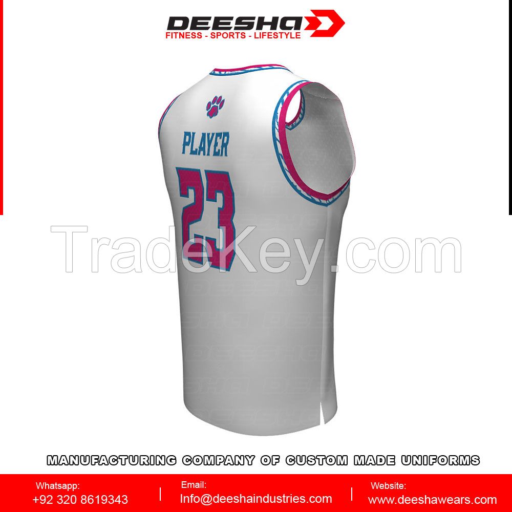 Sublimation basketball jerseys for men