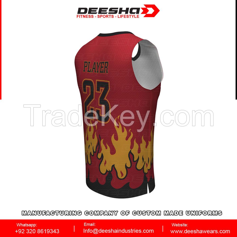 Sublimation basketball jerseys for men