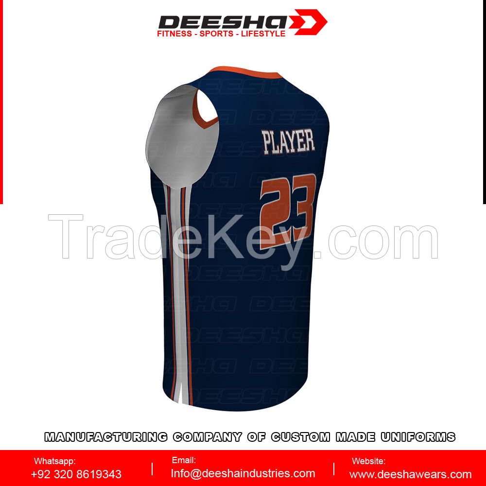 Sublimation basketball jerseys for men