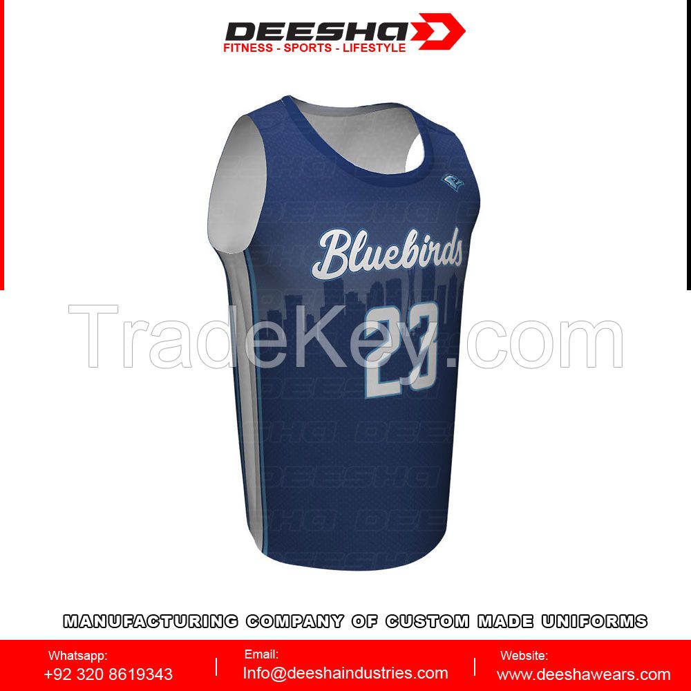 Sublimation Drop Crew Neck Basketball Jersey