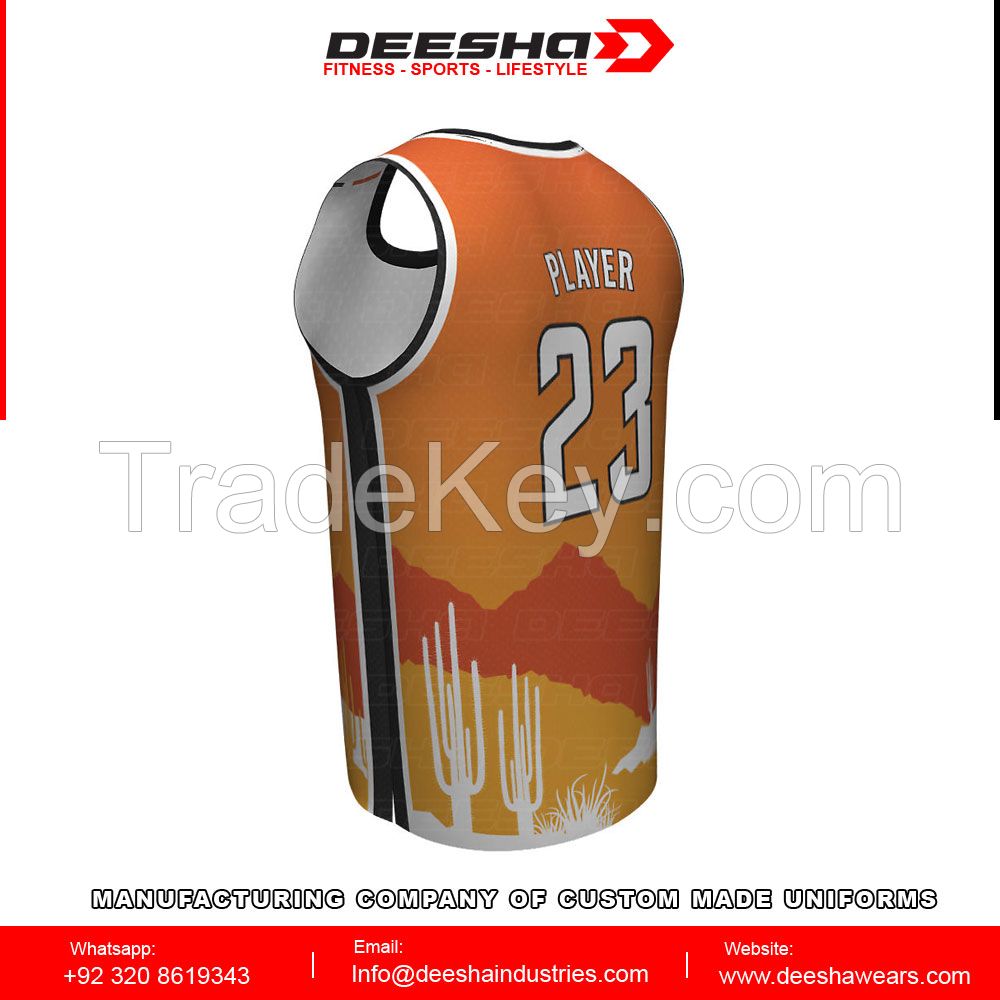 Sublimation basketball jerseys for men