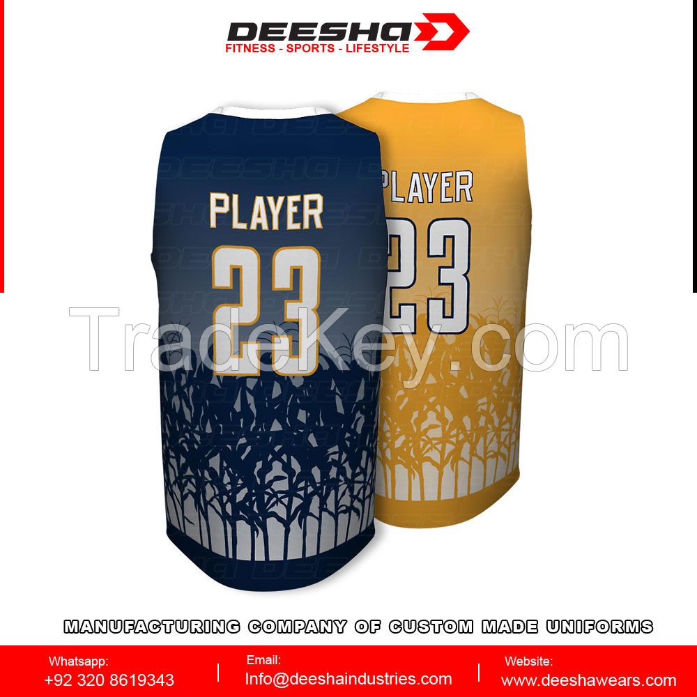 Sublimation basketball jerseys for men