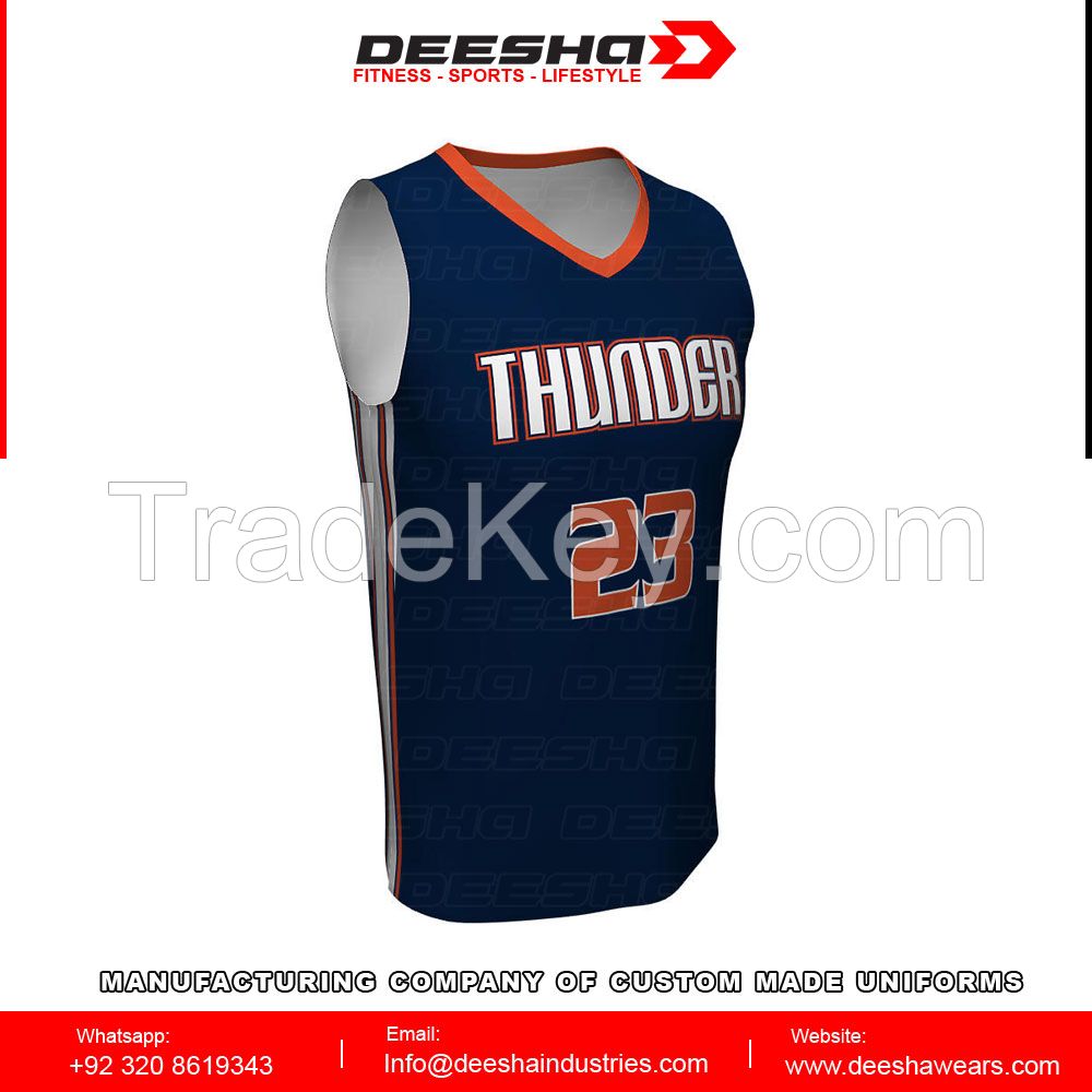 Sublimation basketball jerseys for men