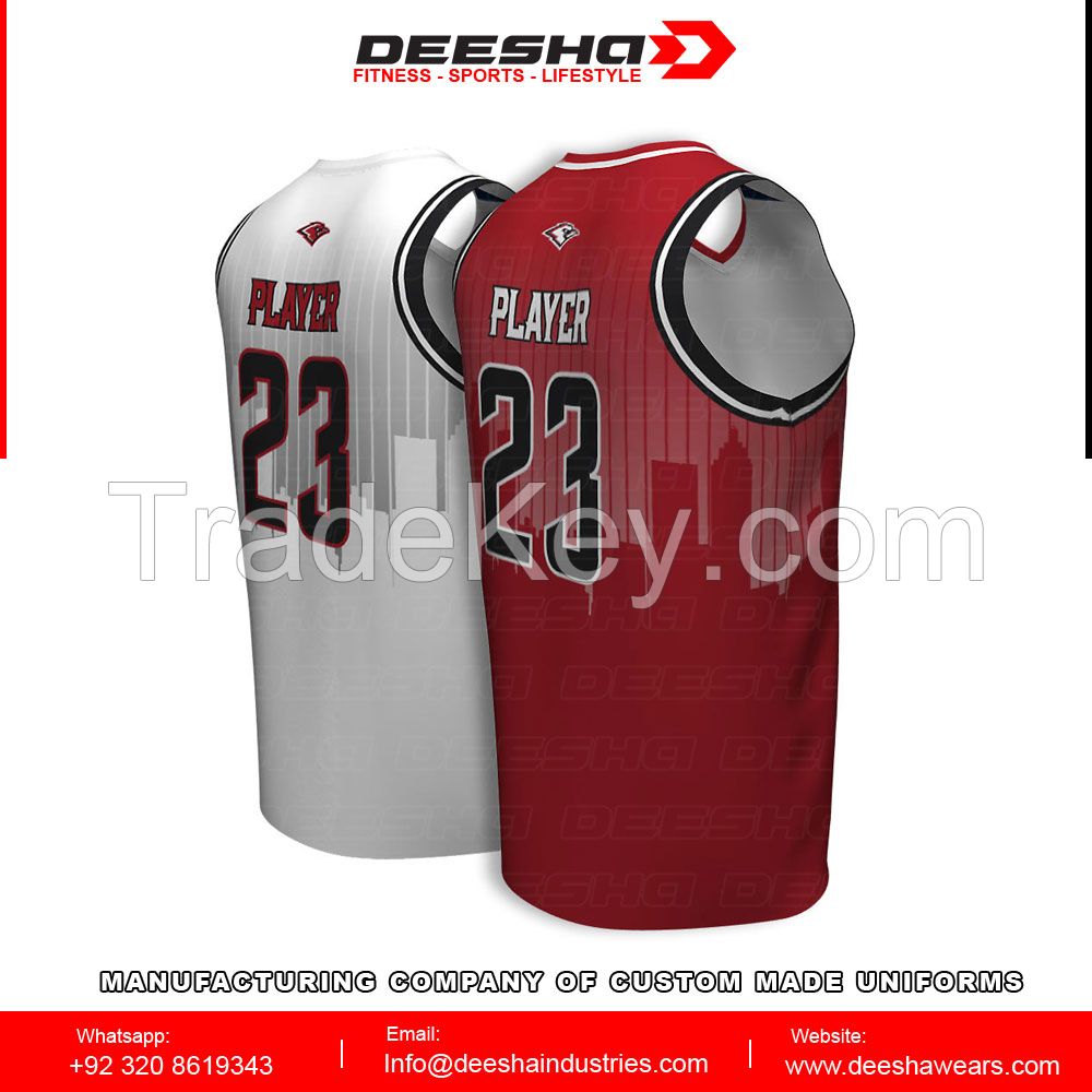 Sublimation basketball jerseys for men