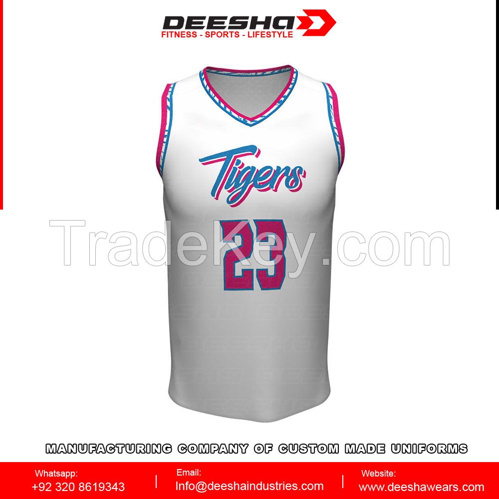 Sublimation basketball jerseys for men