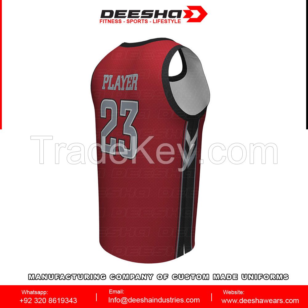 Sublimation basketball jerseys for men