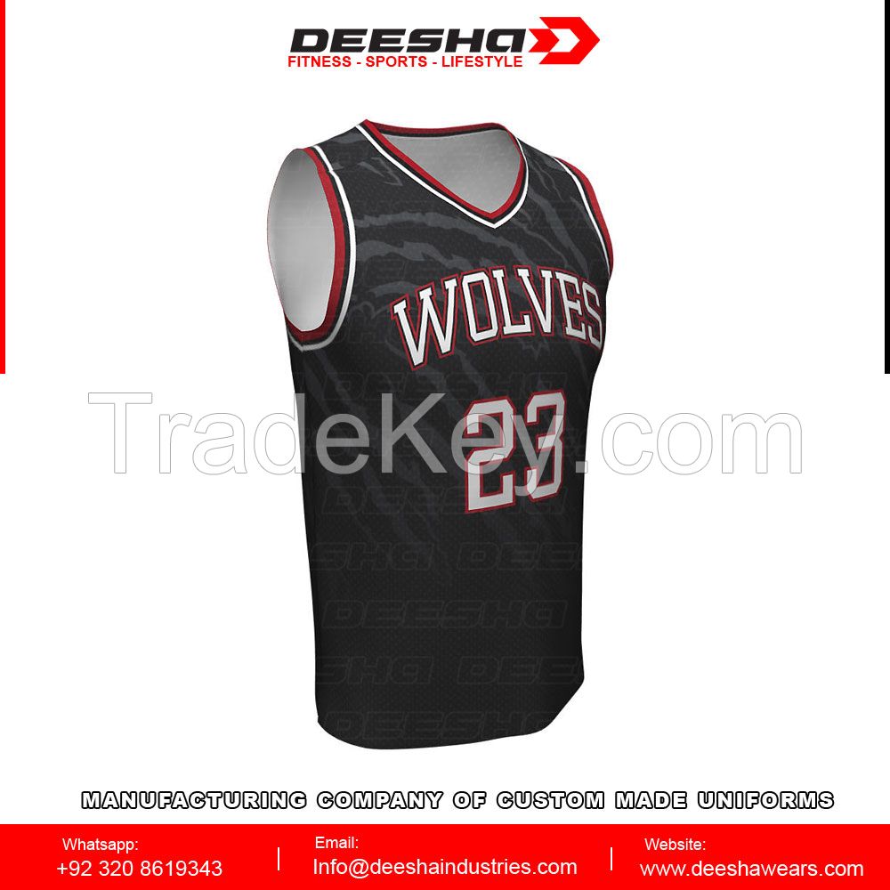 customized basketball jerseys v neck sublimation basketball sleeveless jerseys