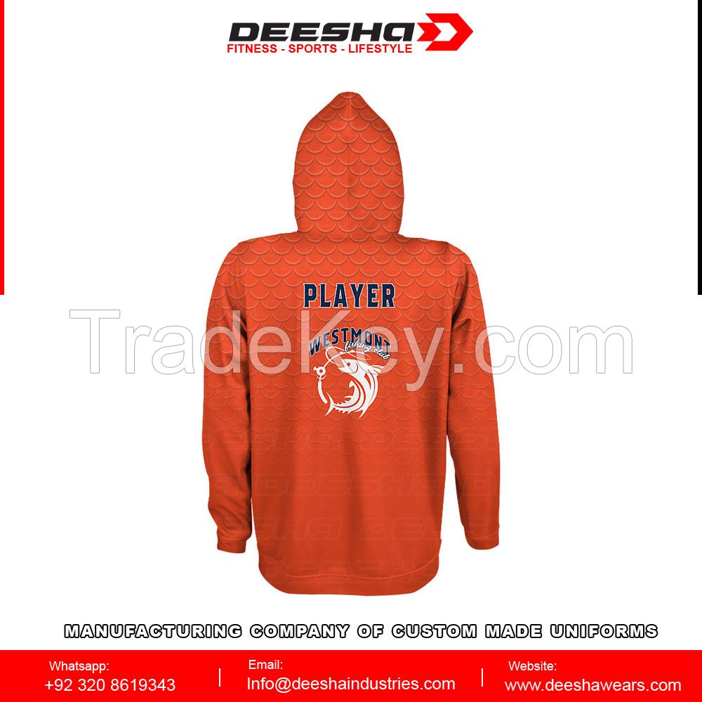 Sublimation Full Sleeve Fishing Hoodies