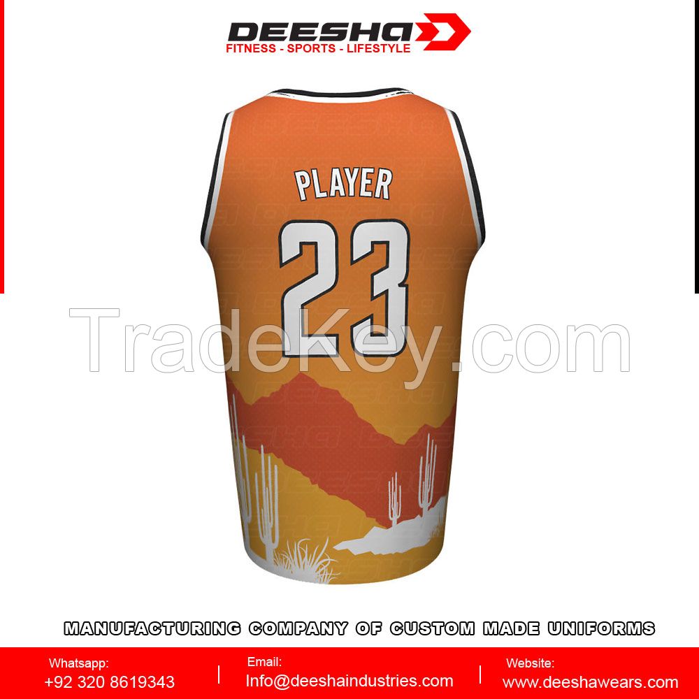 Sublimation basketball jerseys for men