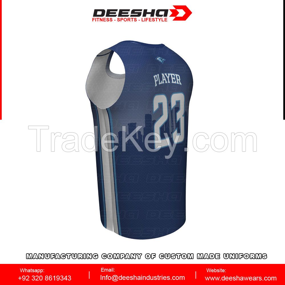 Sublimation Drop Crew Neck Basketball Jersey