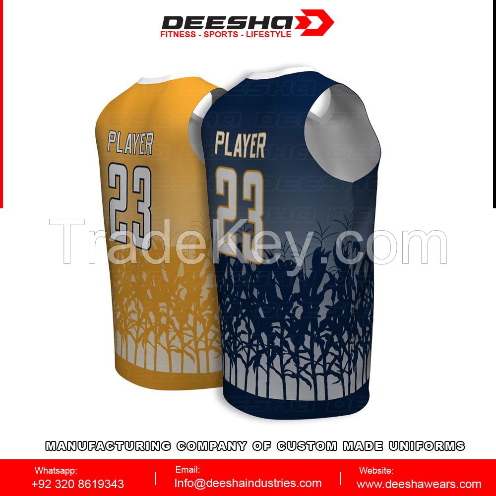 Sublimation basketball jerseys for men