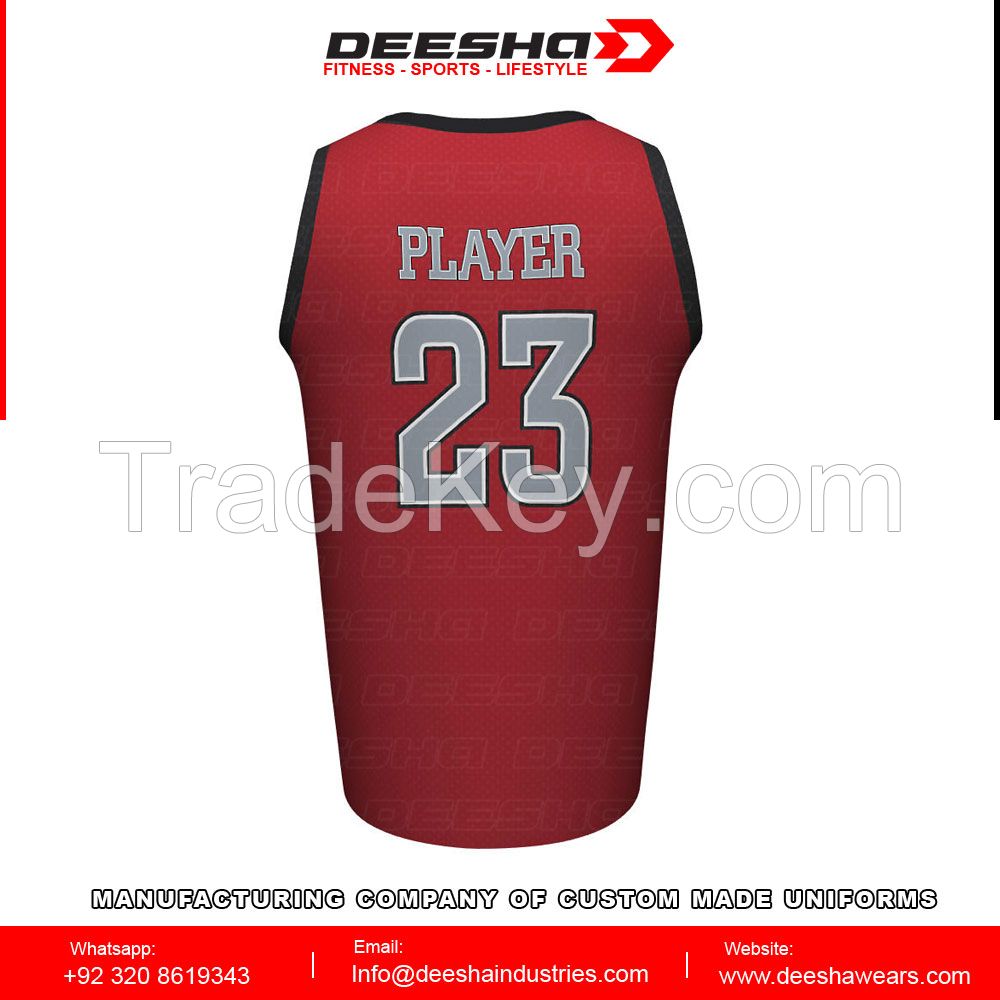 Sublimation basketball jerseys for men