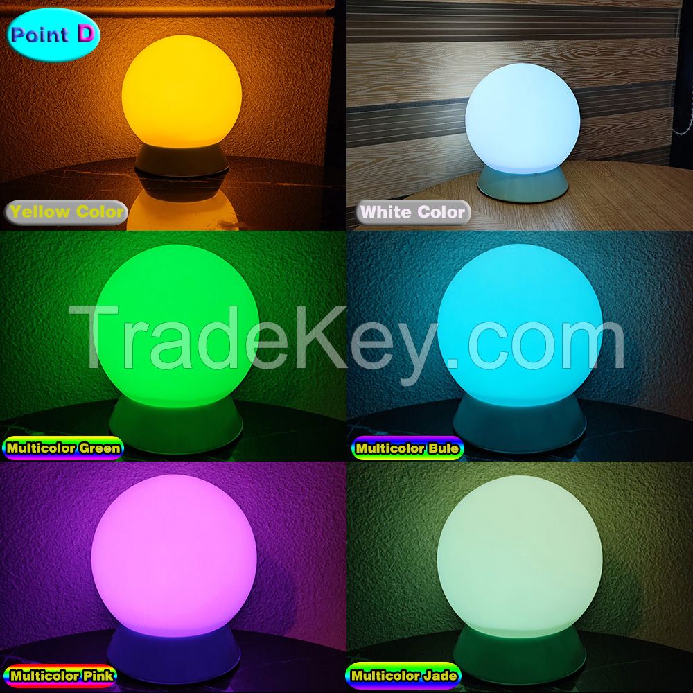 Multicolor Globe Lamp Night Lights Lighting Table Desk Lamp Soft Light Holiday Lights LED Light Decoration lamp Remote Control for Bedroom Reading Living Room Holiday Gift USB Cycle Charge able