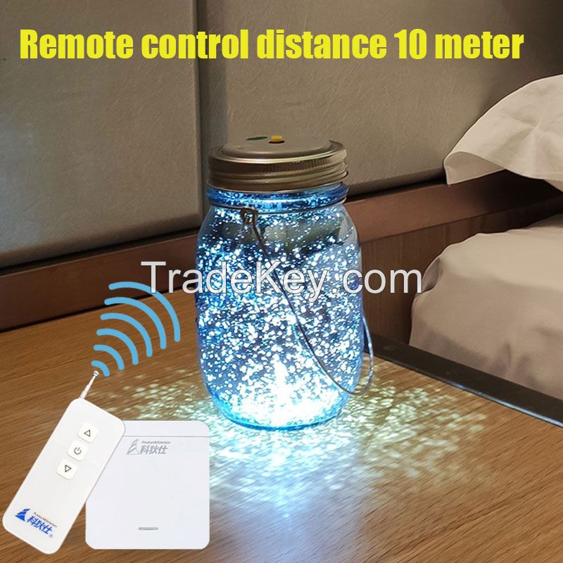 Remote Control Night Light Portable Glass Bottle Lamp Soft Colorful Light Table Lamp for Birthday Gifts Camping   Bedroom