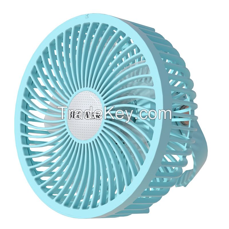 Remote Control Mini Portable Fan USB Charge Method Rechargeable Type C With Led Light Lamp for Home Office School Camping Gifts