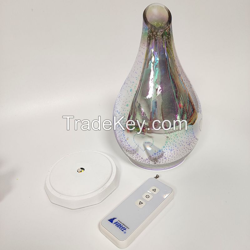 Glass Vase Night Light Multicolor Led Light With Remote control AND USB Rechargeable Battery For Bedroom Reading Living Room Holiday