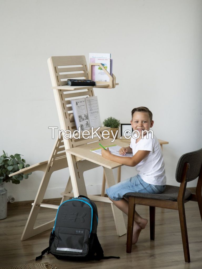 Folding table Stayhome Desk, scope of supply School Pupil.