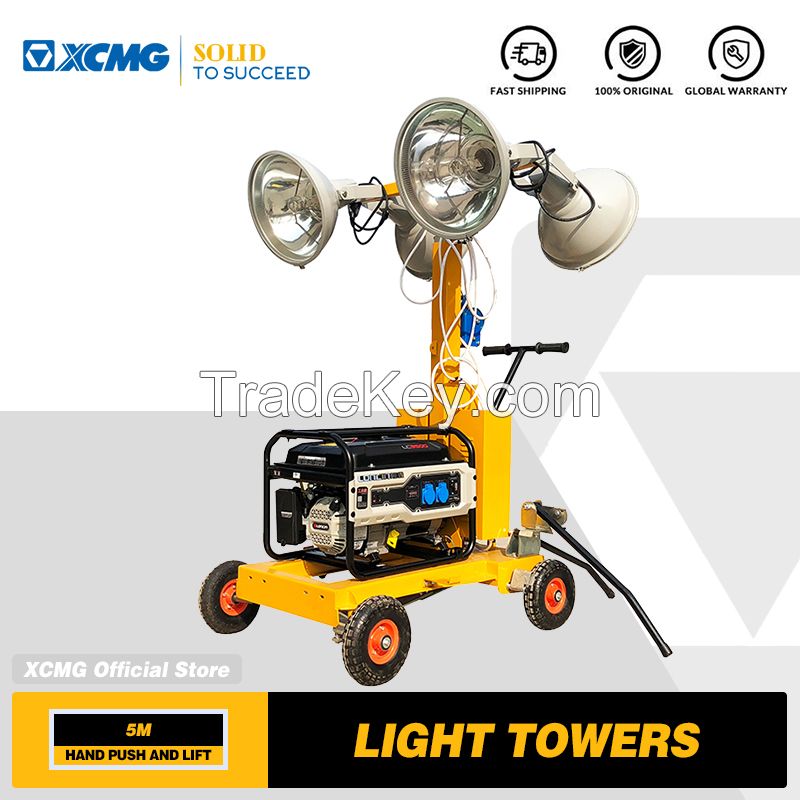 XCMG Official 5m Portable High Mast Power Hydraulic Telescopic Diesel Mobile Lighting Tower Price