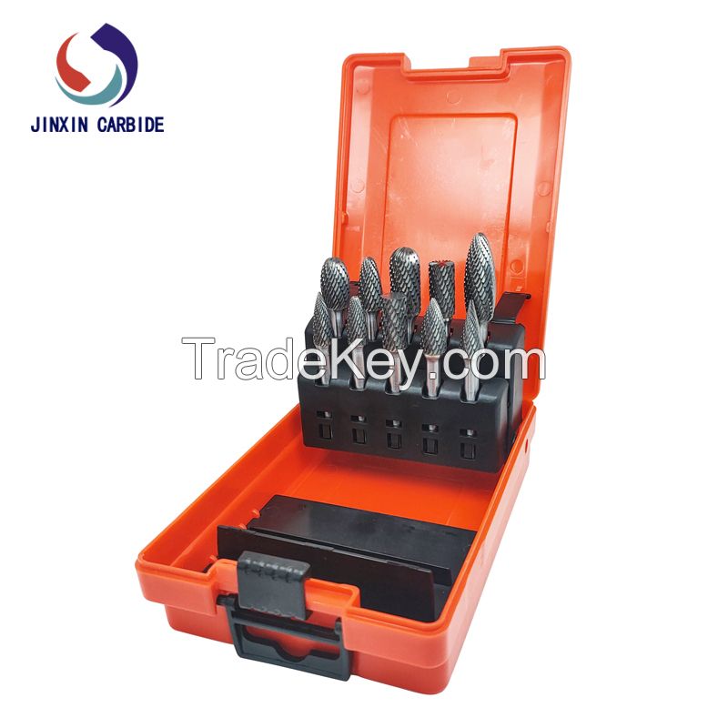 Tungsten Carbide Steel Rotary Burr Bit Set 6mm Cutting Head