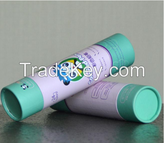 biodegradable round Kraft packaging cylinder box for deodorant stick packaging paper tube