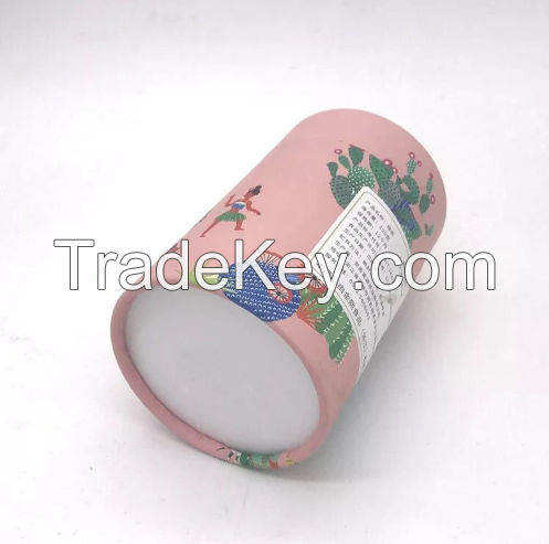 Food grad canister round packaging tea paper tube