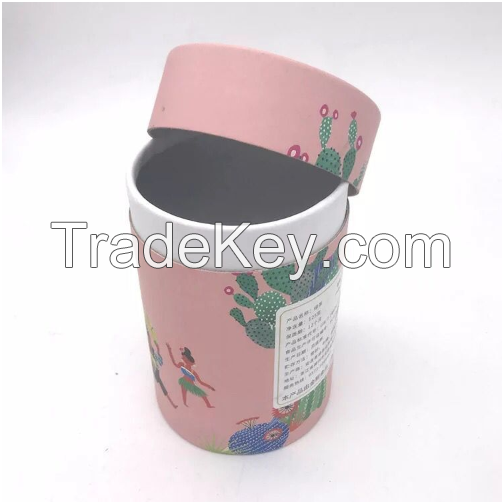 Food grad canister round packaging tea paper tube