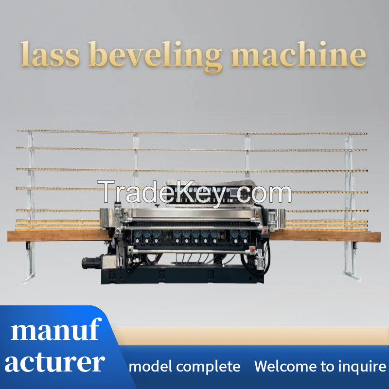 Nine Grinding Head Straight Bevel Edging Machine Straight Groove Edgin