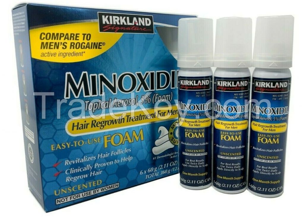 Kirkland Minoxidil 5% Foam Men Hair Regrowth Treatment Hair Loss Treatment