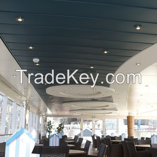 200mm Perforated Metal Plank Ceiling Aluminum C Strip Ceiling Tile