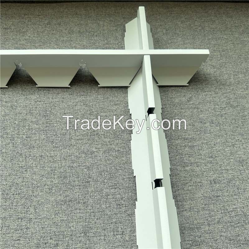 100X100 Factory Price Metal Open Cell Suspended Ceiling Tile Supermarket Ceiling