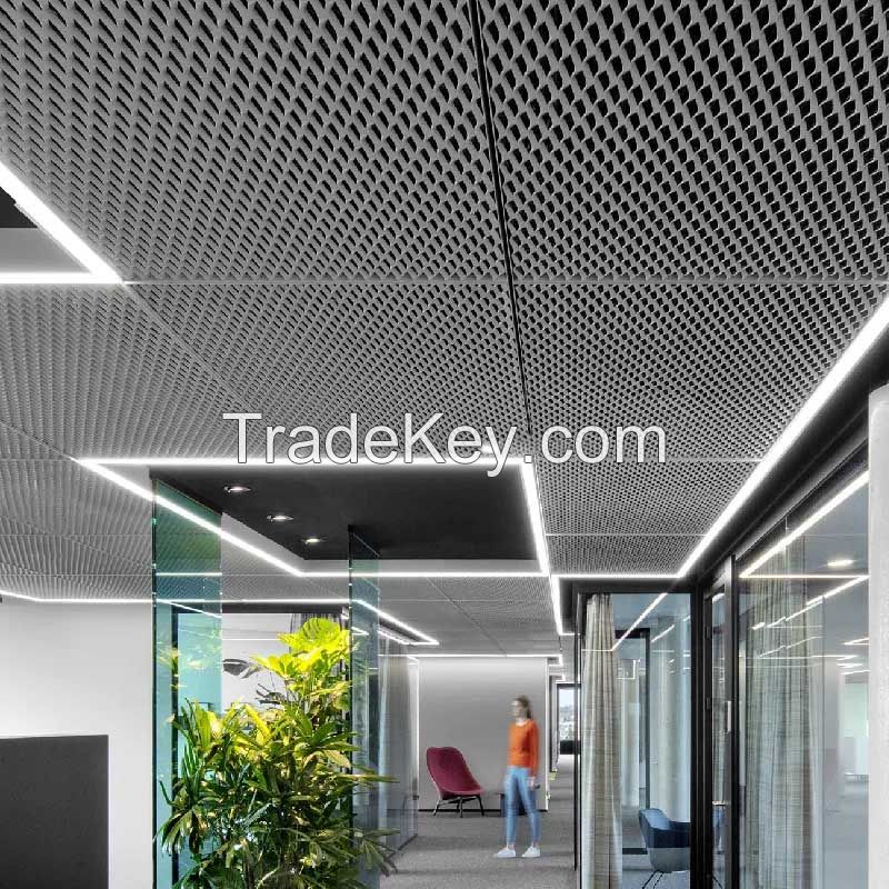 Extremd Mesh Panel Decoration Metal Mesh Tile Mesh Ceiling Panel with Frame
