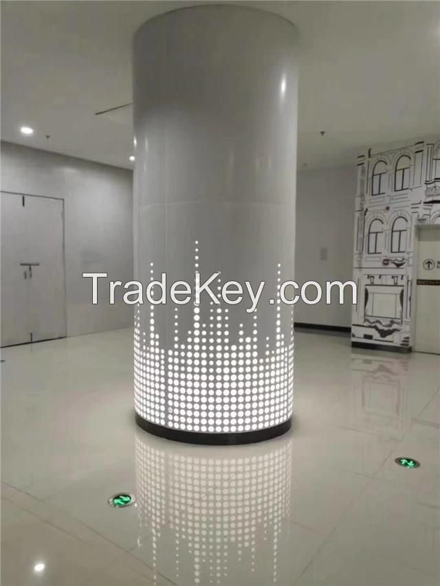 Metal Column Cover Building Column Decoration with Aluminum Panel Cover Column Cladding