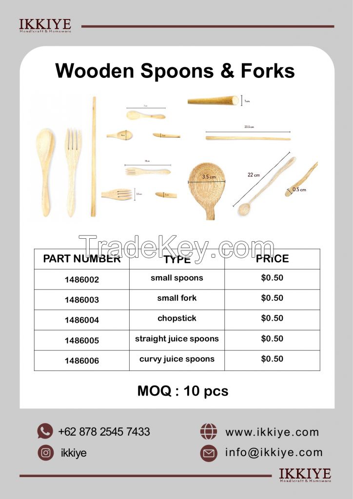 Wooden Spoons &amp; Forks