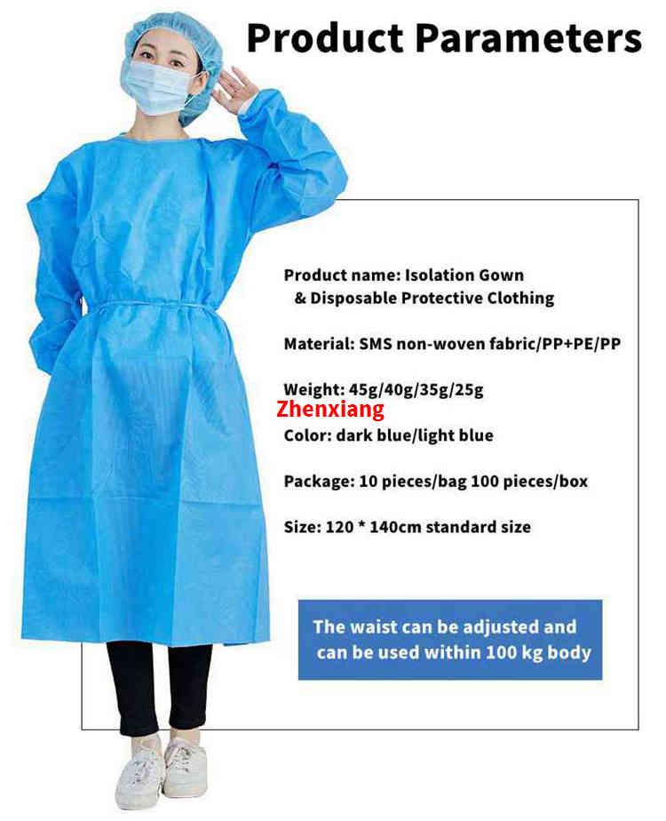 Disposable Isolation Gown, Surgical Gown, Medical Scrubs, Lab Coat, Medical gown Surgic