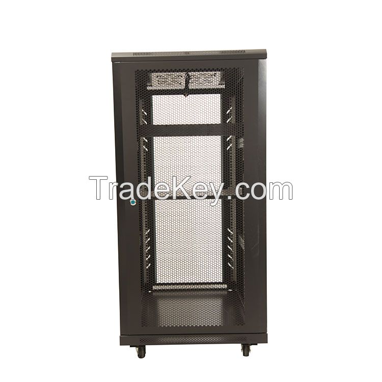 Door Server Rack Tempered Glass Customized 600*1000*1200mm 19 Inch