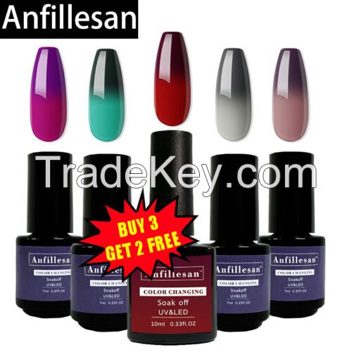 Anfillesan UV Gel Nail Polish Soak Off UV LED Gel Lacquer Manicure