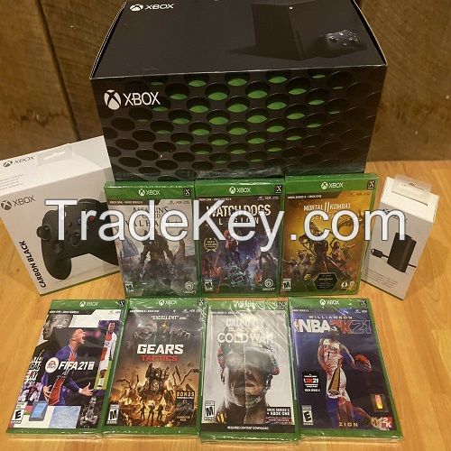 LATEST EDITION FOR 2021 Microsoft Xbox Series X 1TB Video Game Console + 2 Controllers & Bundles.